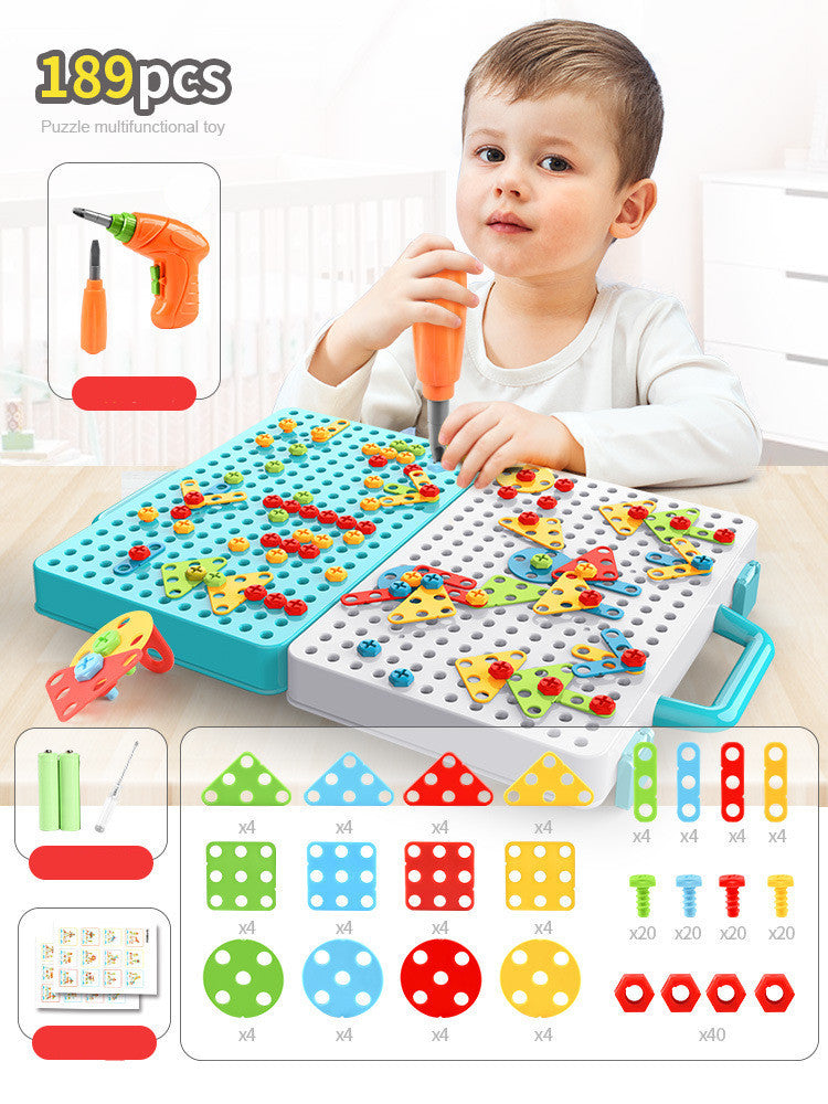 Children's Variety Puzzle Manual Disassembly Toolbox - Cindi Book