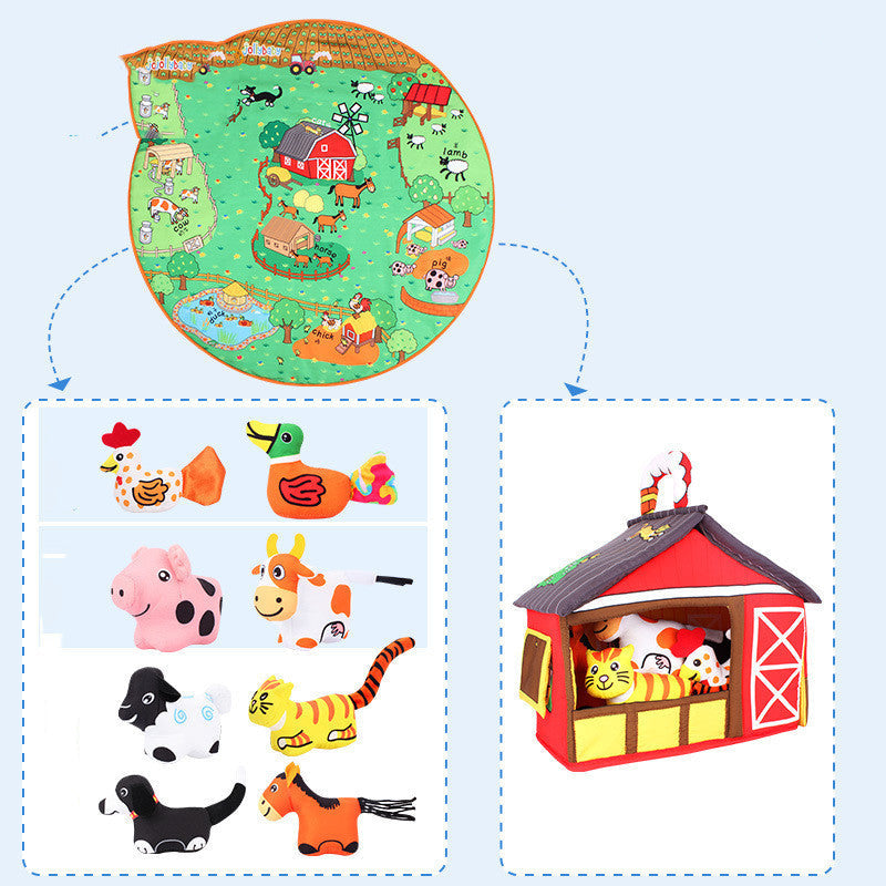 Baby Baby Play Blanket Early Education Animal Toys - Cindi Book