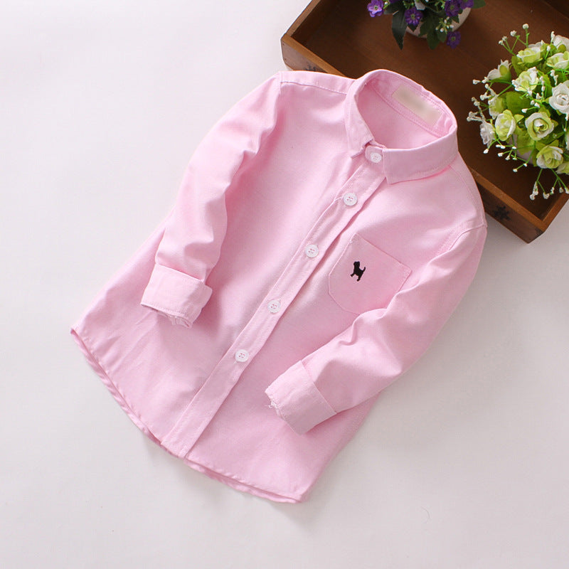 Children's Shirts Boys' Long-sleeved Shirts - Cindi Book