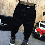 Boy's personality thickening plus velvet jeans children's jeans - Cindi Book