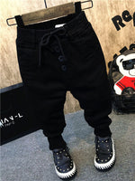 Boy's personality thickening plus velvet jeans children's jeans - Cindi Book