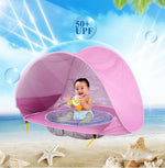 Baby Beach Tent Kids Outdoor Camping Easy Fold Up Waterproof  Up Sun Awning Tent UV-protecting - Cindi Book