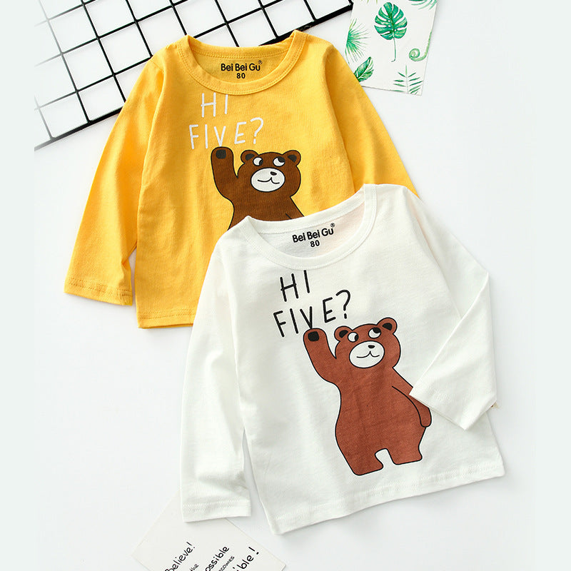 Cartoon children's long sleeve t-shirt bottoming shirt - Cindi Book