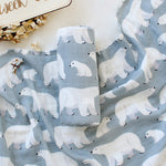 Organic cotton cloth baby swaddled baby blanket - Cindi Book
