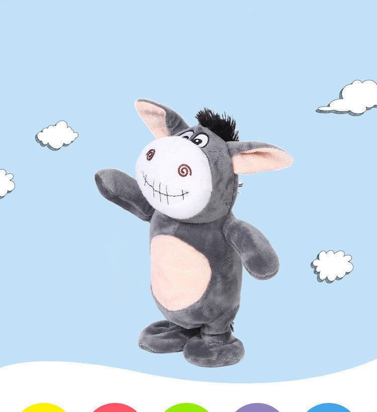 Electronic Robot Donkey Remote Control Kids Plush Toy Speak /walk/sing - Cindi Book
