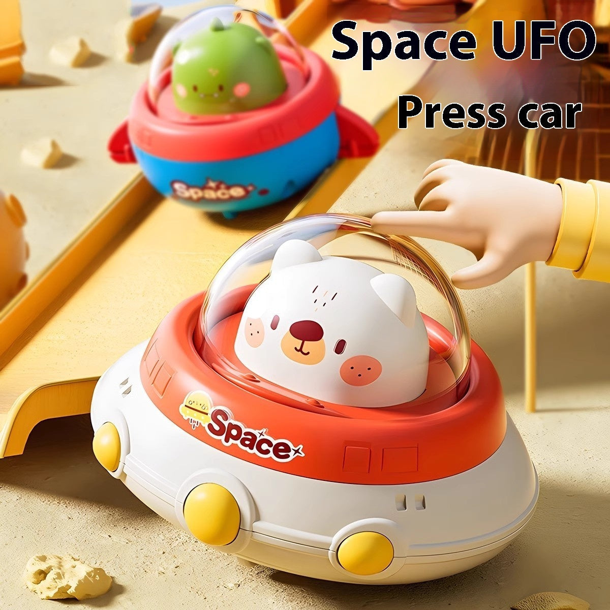 Children's Cute Puzzle Press Car Toy - Cindi Book