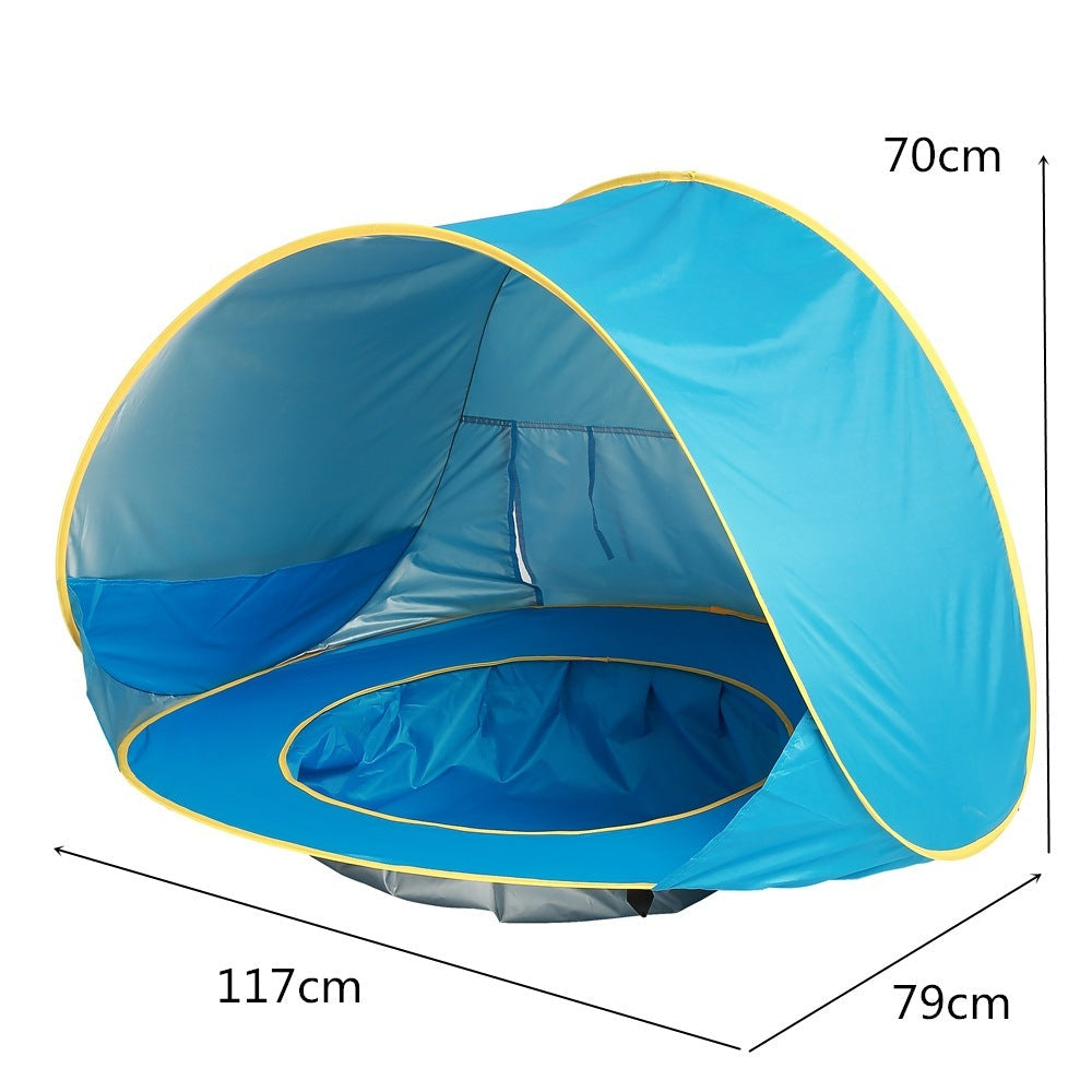 Baby Beach Tent Kids Outdoor Camping Easy Fold Up Waterproof  Up Sun Awning Tent UV-protecting - Cindi Book