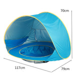Baby Beach Tent Kids Outdoor Camping Easy Fold Up Waterproof  Up Sun Awning Tent UV-protecting - Cindi Book