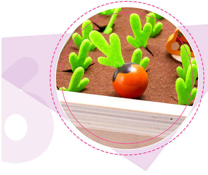 Wooden Toys New Vegetable Memory Game Radish Size Matching - Cindi Book