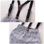Baby boy short sleeve suit summer baby British overalls - Cindi Book