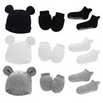 Newborn Hat Mittens And Socks Set With Rubber-soled Shoes - Cindi Book