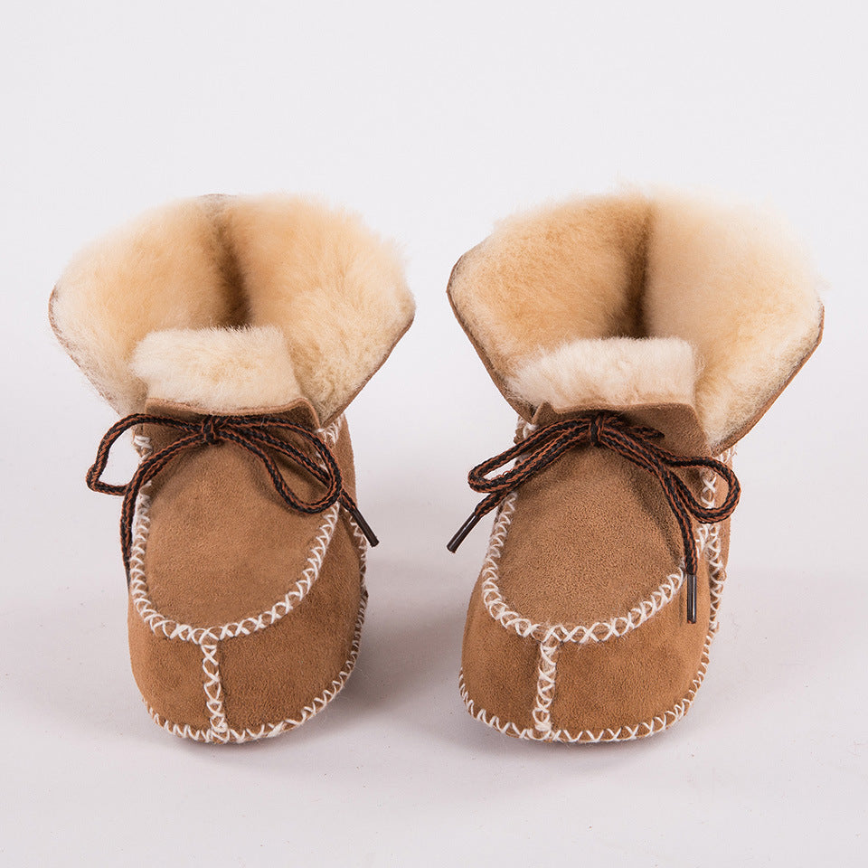 Warm soft sole baby walking shoes non slip boots - Cindi Book