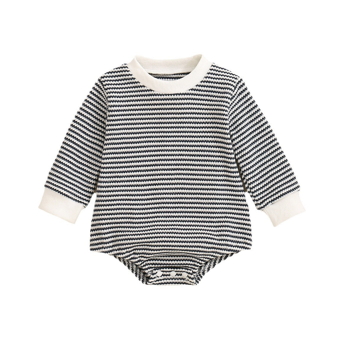 Baby Boys And Girls Long Sleeve Multi-color Stripe Pattern Triangle Jumpsuit - Cindi Book