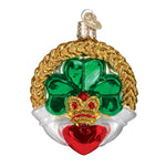Old World Christmas Claddagh Ornament - hand-blown glass Christmas tree ornament (view 3)