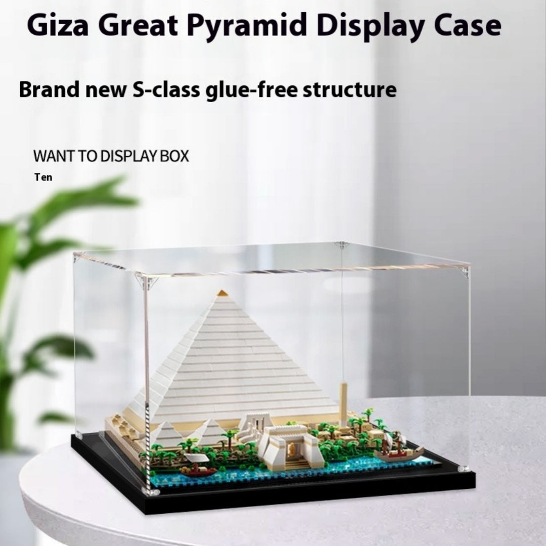 Egypt Khufgiza Great Pyramid Acrylic Display Box Transparent Hand-made Storage Box - Cindi Book