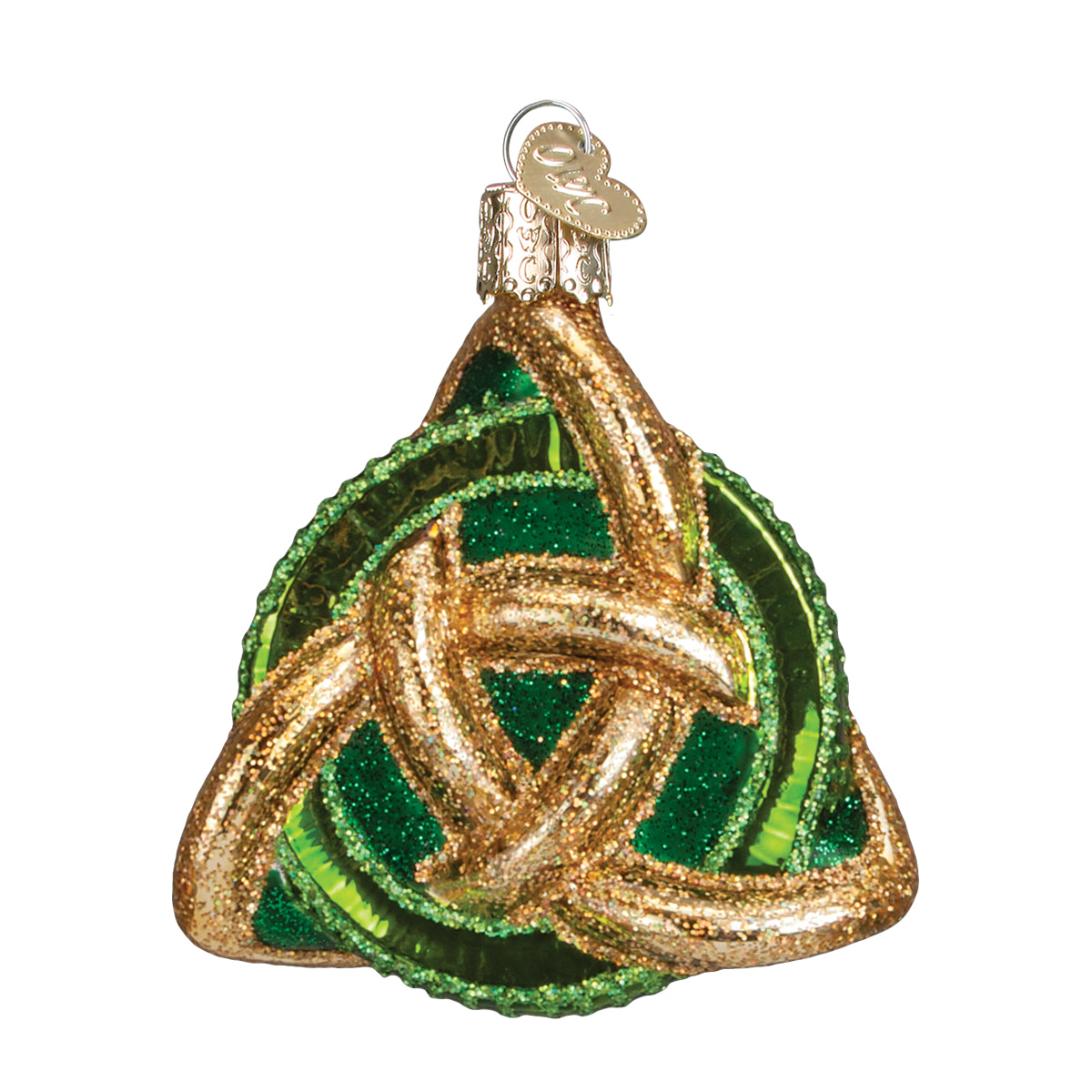 Old World Christmas Trinity Knot Ornament - hand-blown glass Christmas tree ornament (view 3)