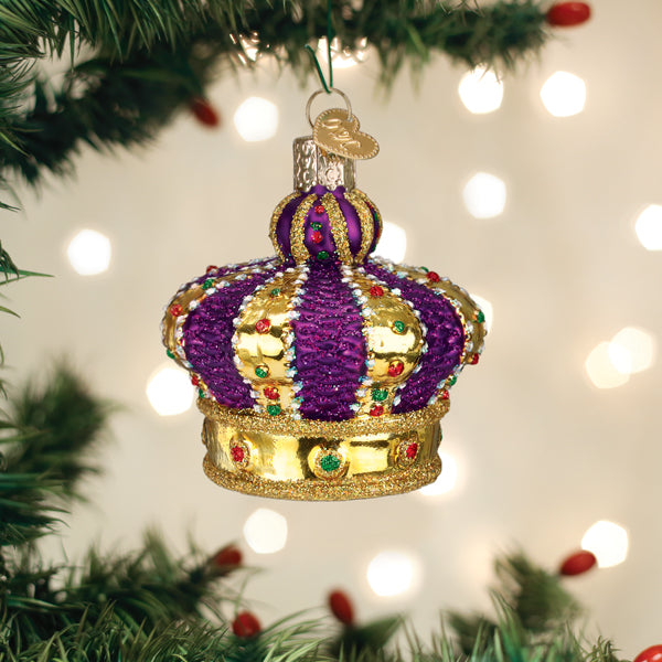 Old World Christmas Crown Of Royalty Ornament - hand-blown glass Christmas tree ornament