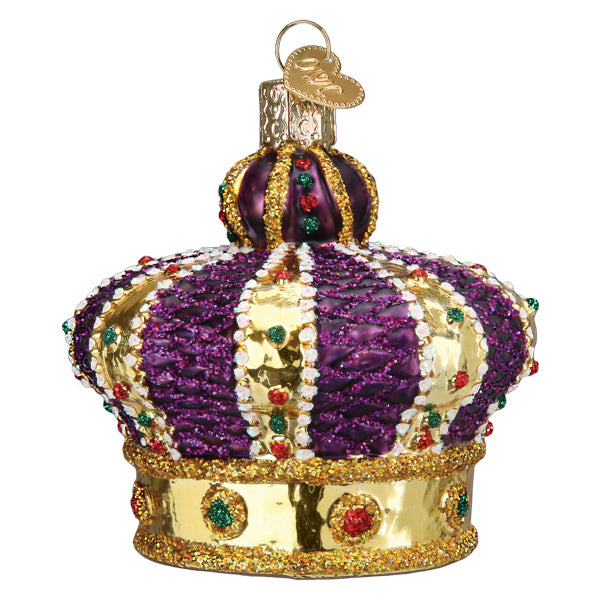 Old World Christmas Crown Of Royalty Ornament - hand-blown glass Christmas tree ornament (view 4)
