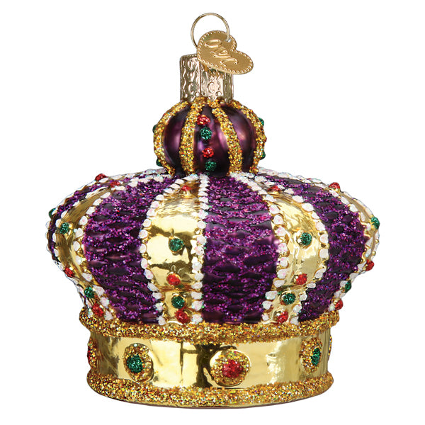 Old World Christmas Crown Of Royalty Ornament - hand-blown glass Christmas tree ornament (view 5)