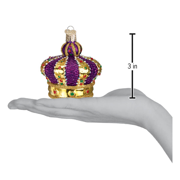 Old World Christmas Crown Of Royalty Ornament - hand-blown glass Christmas tree ornament (view 6)