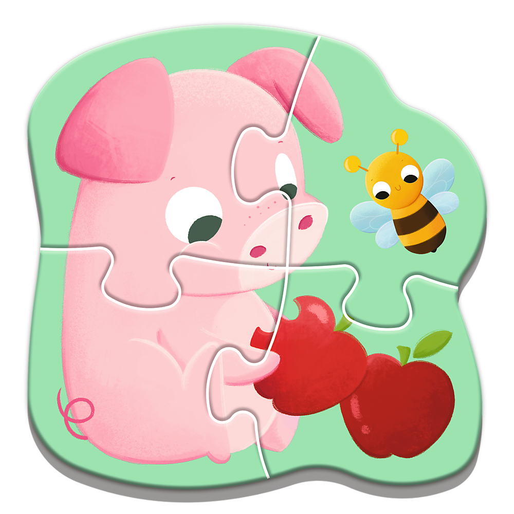 Trefl Baby Classic Babies and the Bear Babies Animals Puzzle