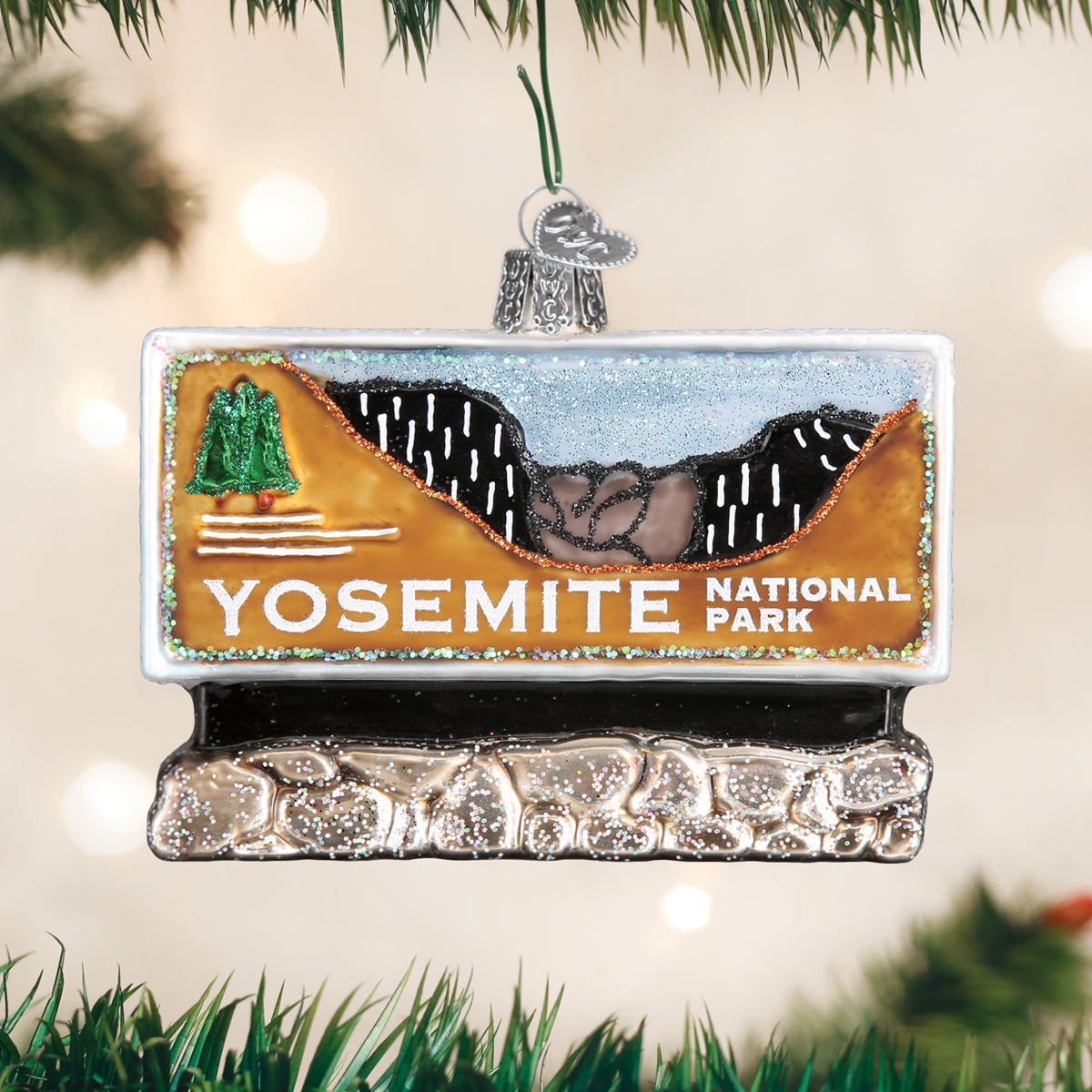 Old World Christmas Yosemite National Park Ornament - hand-blown glass Christmas tree ornament