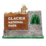 Old World Christmas Glacier National Park - hand-blown glass Christmas tree ornament (view 3)