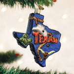 Old World Christmas State Of Texas Ornament - hand-blown glass Christmas tree ornament