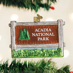 Old World Christmas Acadia National Park - hand-blown glass Christmas tree ornament