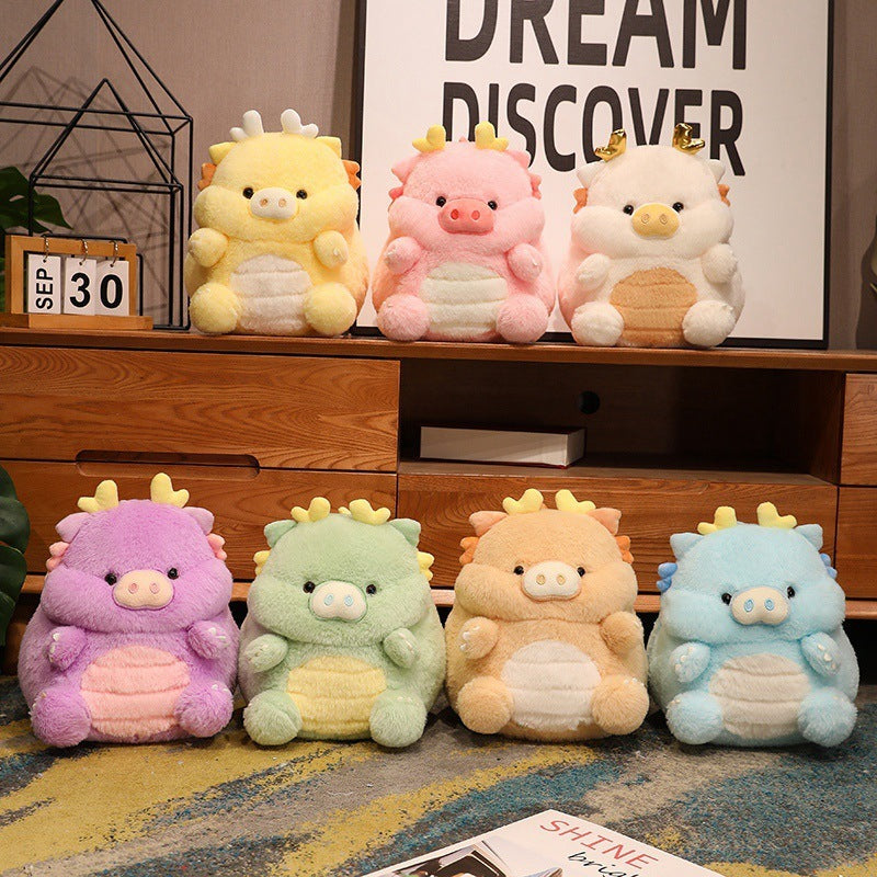 Cute Dragon Pig Doll Plush Toy Sleeping Pillow - Cindi Book