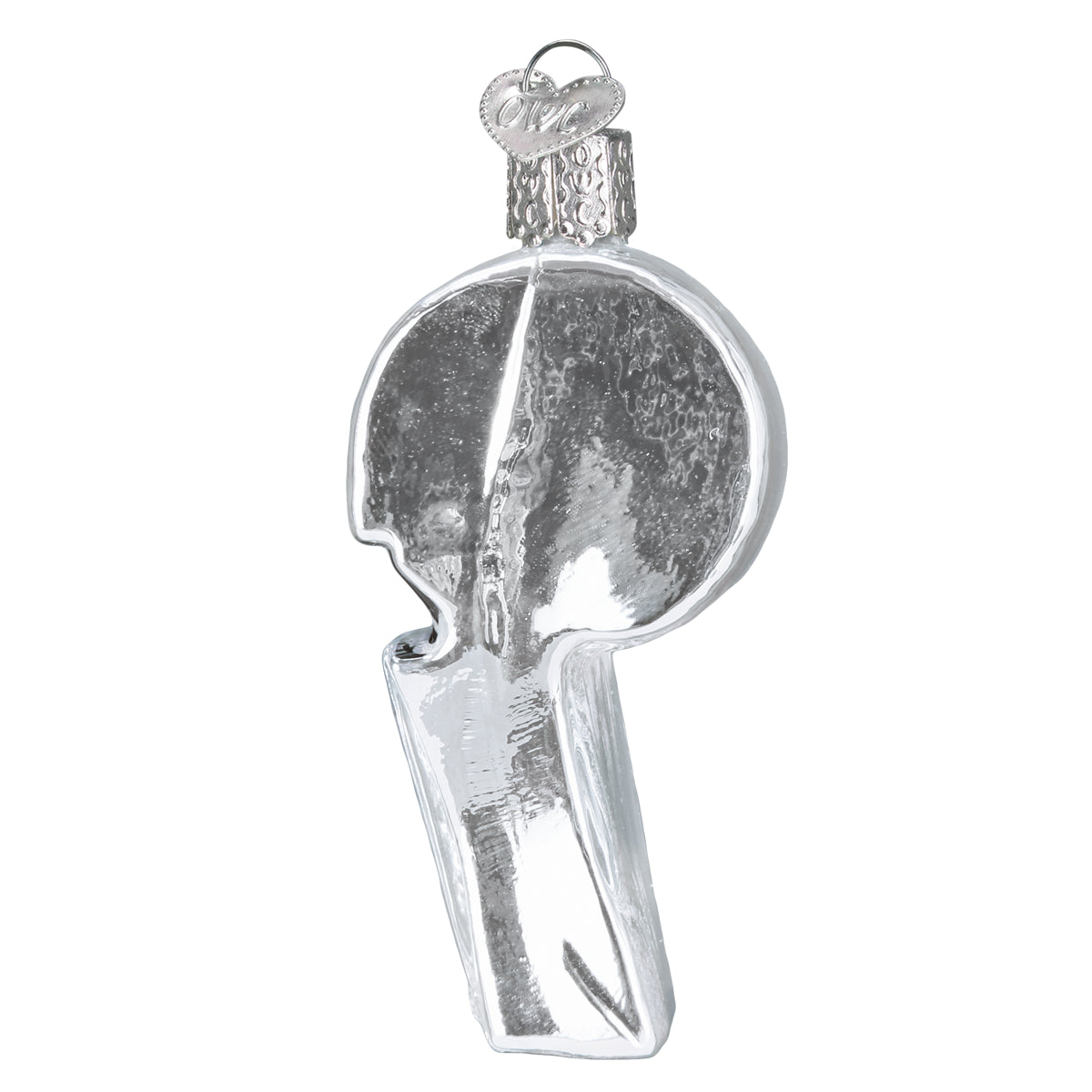 Old World Christmas Coach's Whistle Ornament - hand-blown glass Christmas tree ornament (view 4)
