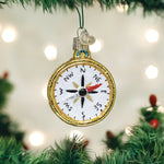Old World Christmas Compass Ornament - hand-blown glass Christmas tree ornament