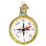 Old World Christmas Compass Ornament - hand-blown glass Christmas tree ornament (view 3)