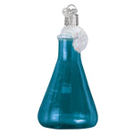 Old World Christmas Science Beaker Ornament - hand-blown glass Christmas tree ornament (view 3)
