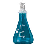 Old World Christmas Science Beaker Ornament - hand-blown glass Christmas tree ornament (view 4)
