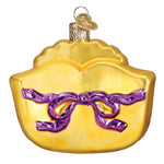 Old World Christmas Mardi Gras Mask Ornament - hand-blown glass Christmas tree ornament (view 4)