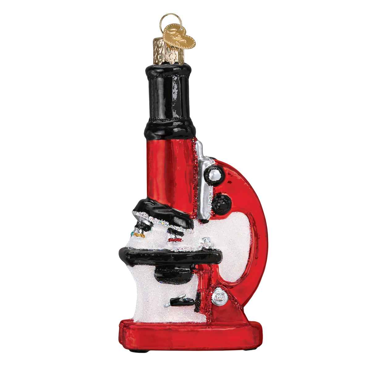 Old World Christmas Microscope Ornament - hand-blown glass Christmas tree ornament (view 3)