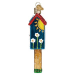 Old World Christmas Little Library Ornament - hand-blown glass Christmas tree ornament (view 5)