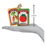 Old World Christmas Garden Seeds Ornament - hand-blown glass Christmas tree ornament (view 6)