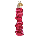 Old World Christmas Gerbera Daisy Ornament - hand-blown glass Christmas tree ornament (view 5)
