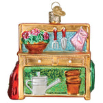 Old World Christmas Potting Bench Ornament - hand-blown glass Christmas tree ornament (view 3)