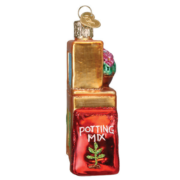 Old World Christmas Potting Bench Ornament - hand-blown glass Christmas tree ornament (view 5)