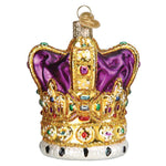 Old World Christmas King's Crown Ornament - hand-blown glass Christmas tree ornament (view 5)