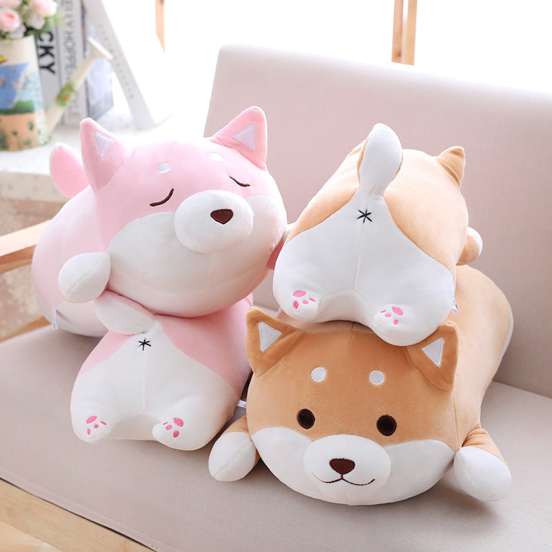 36cm 55cm Cute Fat Shiba Inu Dog Plush Toy Stuffed Soft Kawaii Animal Cartoon Pillow Lovely Gift For Kids Baby Children Gifts - Cindi Book