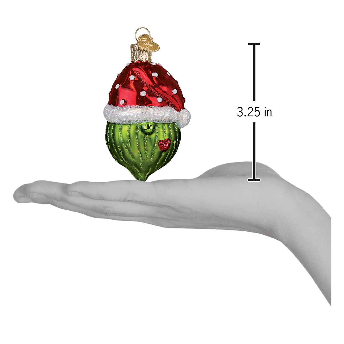 Old World Christmas The Greenkeeper Ornament - hand-blown glass Christmas tree ornament (view 5)