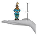Old World Christmas Scarecrow Ornament - hand-blown glass Christmas tree ornament (view 5)