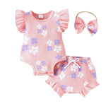 New Type Baby Sleeveless Baby Bodysuit Shorts Two-piece Set - Cindi Book