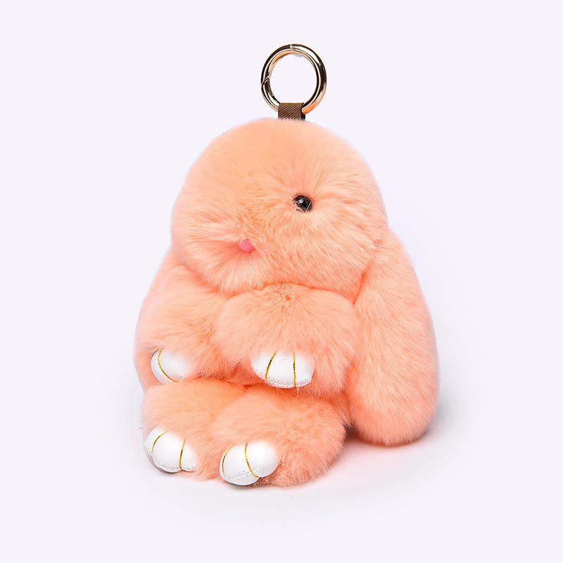 Fashionable Cotton Cute Rabbit Keychain Pendant - Cindi Book