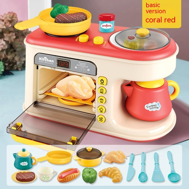 Children's Play House Kitchen Toys Simulation Kitchenware Breakfast Machine Toys - Cindi Book