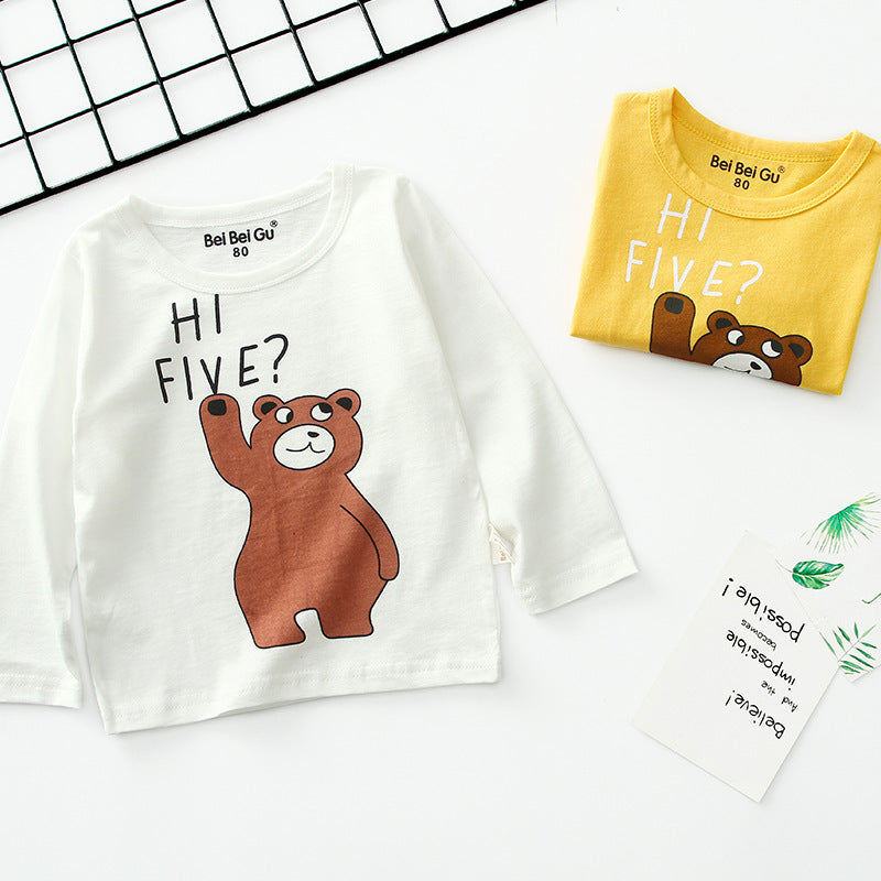 Cartoon children's long sleeve t-shirt bottoming shirt - Cindi Book
